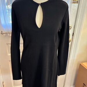 Ralph Lauren Black Knit Wool Tunic Top - Size M